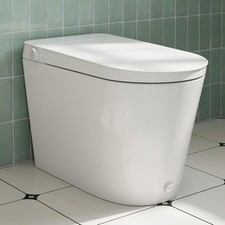 HOROW Non-Electric Bidet Toilet 12'' Rough-In Tankless One-Piece Toilet 1.22 GPF