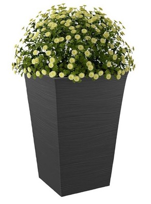 Keter Wave Planter Durable Resin Modern Large Flower Pot Tapered Planters for Ou