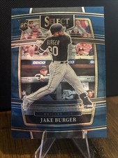 2022 Panini Select - Concourse Jake Burger #17 Blue Prizm (RC)