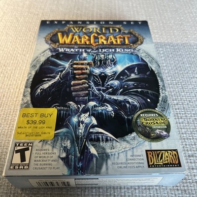 World of Warcraft: Wrath of the Lich King (PC, 2008) Complete in Box