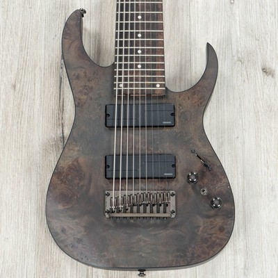 Ibanez RG9PB RG Axe Design Lab 9-String Guitar, Macassar Ebony