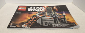 Star Wars Lego Instruction Manual Carbon-Freezing Camber # 75137