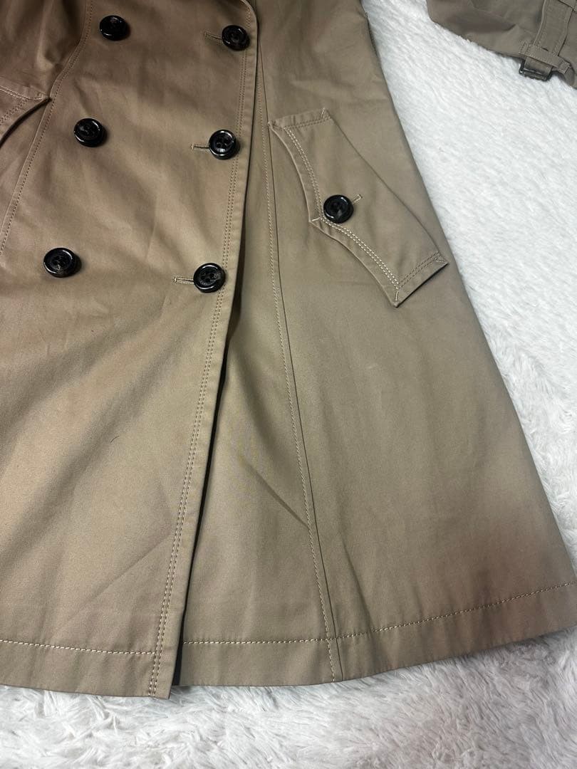 BURBERRY BLUE LABEL Trench Coat Beige Nova Check US S Mid Vintage Japan thumbnail 10