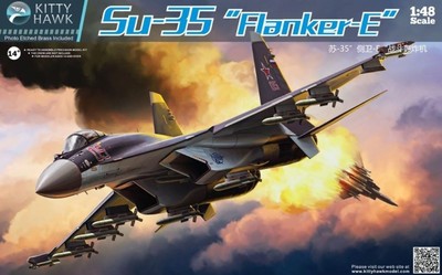KTY-80142 Kitty Hawk Models 1/48 Su35 Flanker-E Russian Fighter