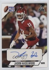 2021 Leaf Pro Set College Auto Jadon Haselwood #PS-JH1 Auto 0o2b