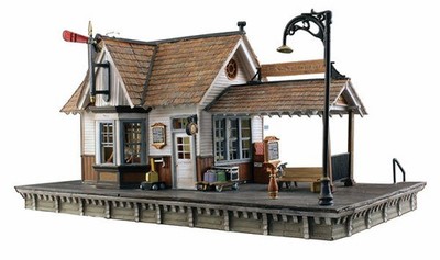 Woodland Scenics 5852 O Scale Built & Ready The Depot w/Interior