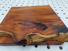 Extra large live edge Yew wooden chopping serving boards  47cm x 42cm x 4cm