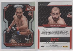 2021 Panini Prizm UFC Silver Prizm Giga Chikadze #72 Rookie RC