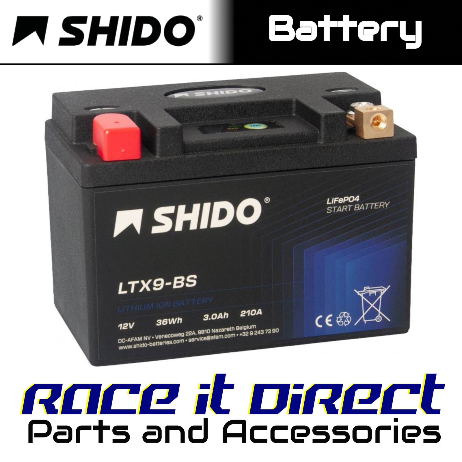 Battery for BMW C 400 GT 2021-2022 SHIDO
