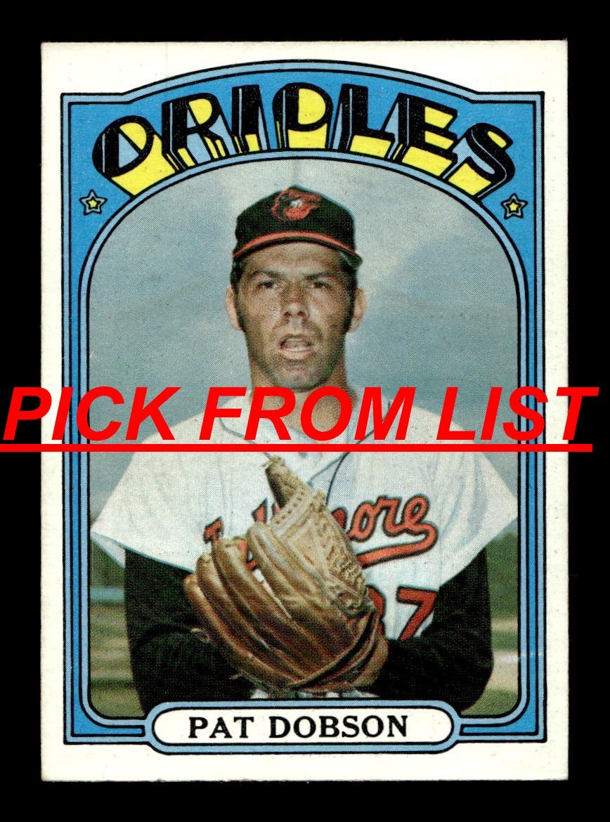 1972 Topps Baseball 2-269 EX/EX-MT Pick From List All PICTURED bb8