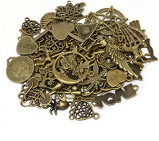   100 Gram Assorted Antique Charms Pendant for Crafting, Jewelry Making Accessor