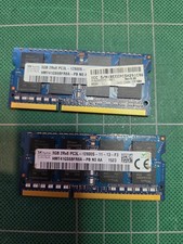 2 Pieces - Hynix 8GB PC3-12800 DDR3-1600 Memory HMT41GS6BFR8APB - Total 16G