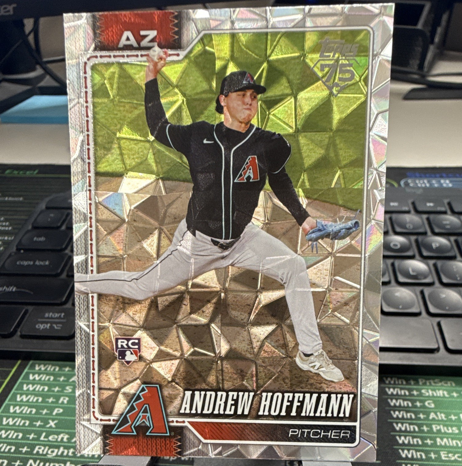 2026 Topps Series 2 Andrew Hoffmann RC Diamanté Foil #696 Arizona Diamondbacks