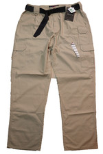 Bob Barker Officers Only Tactical Pants Men 40x32 Khaki Cargo Trousers NWT Belt