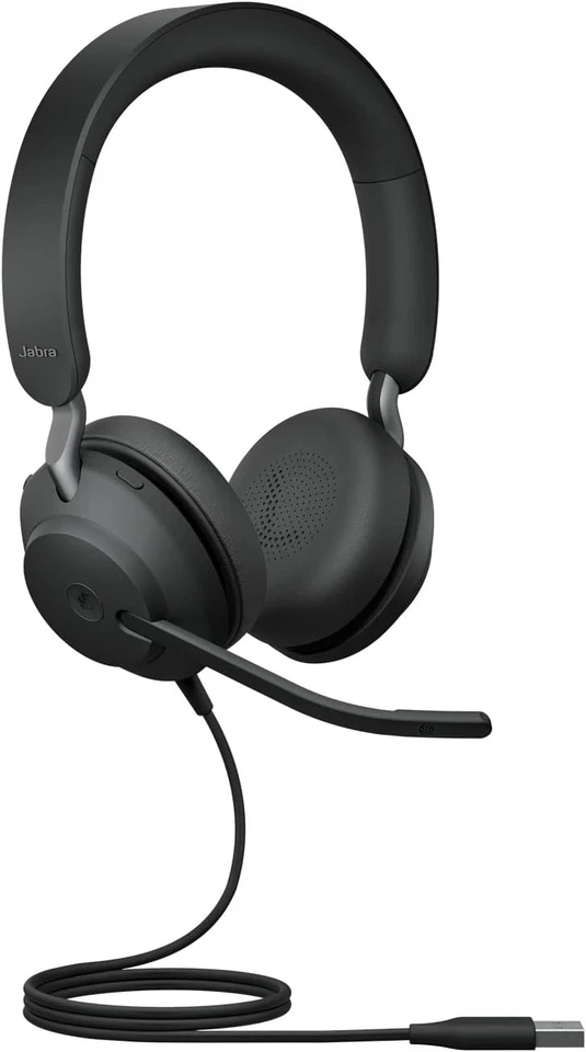JABRA Evolve2 40 SE Headset | MS Teams Certified 1.2m USB-C Noise Cancelling - Image 4 of 4