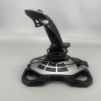 Logitech Extreme 3D Pro PC Joystick USB Black Silver Flight Simulator Working