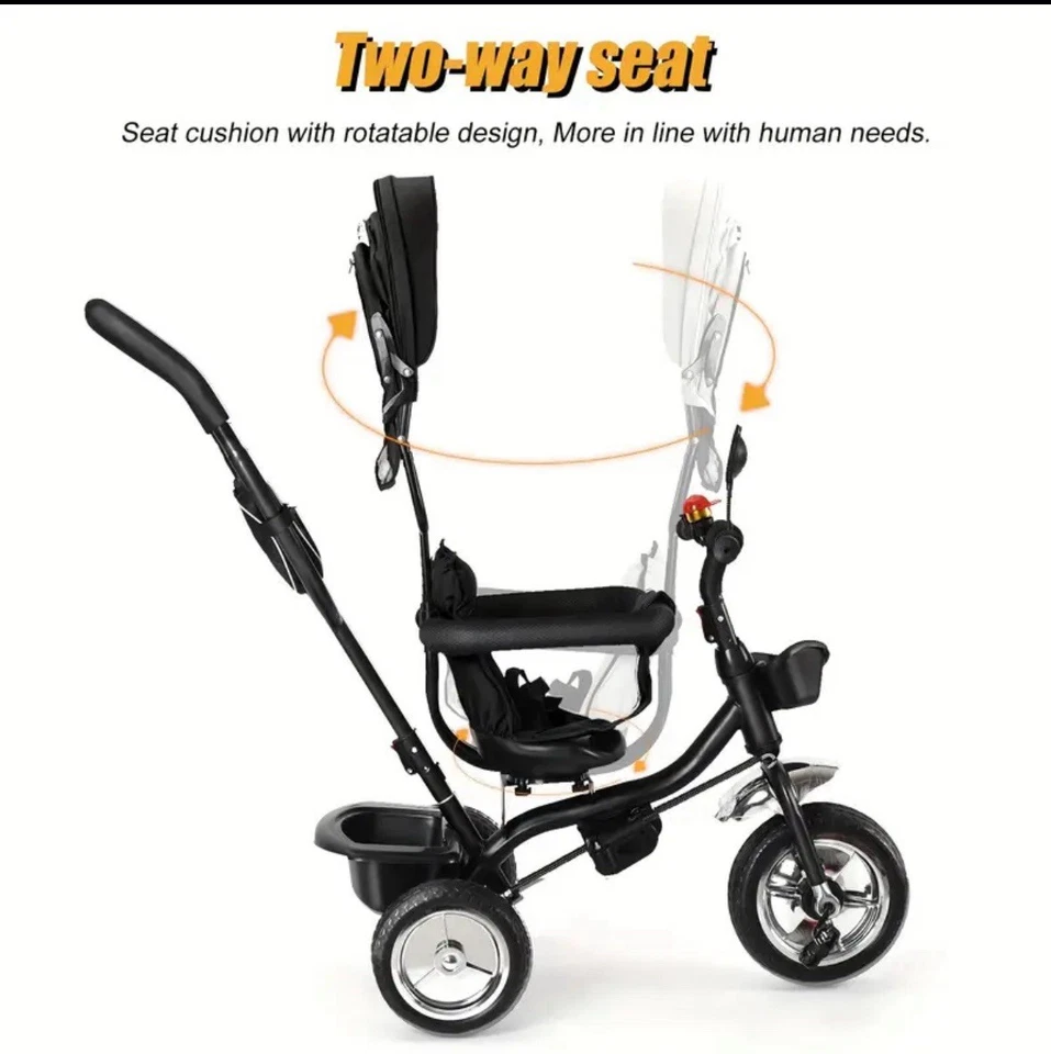 Dreirad Kinderwagen 4-1 Laufrad Laufhilfe Balance bike Kind - Bild 2 von 4