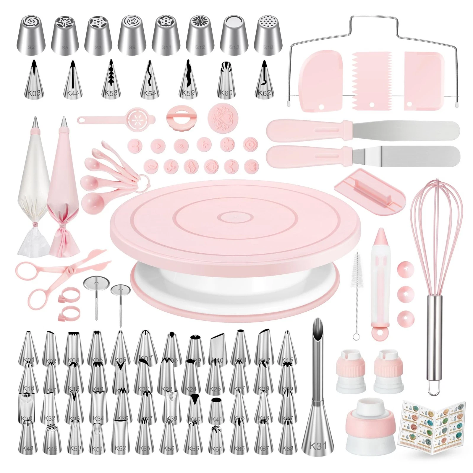158PCs Cake Decorating Kit, Baking Supplies Tools - Includes Cake Stand Turnt...
Opens in a new wind