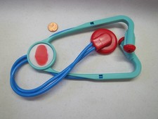 New Vintage Fisher Price Blue Stethoscope From Doctor Nurse Bag Medical Kit