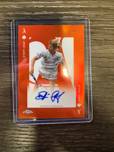Steffi Graf #AA-SG 2025 Topps Chrome Aces Autograph card