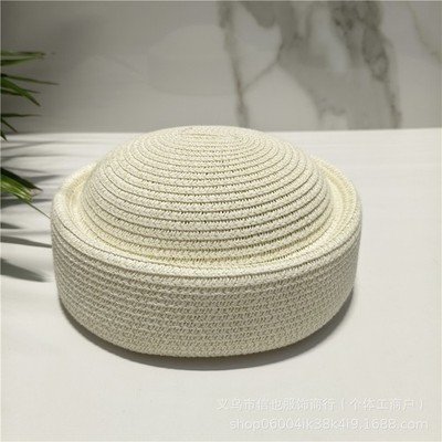 Summer Beret Hats for Women,Hand Woven Straw Beret,Elegant French Hats Summer