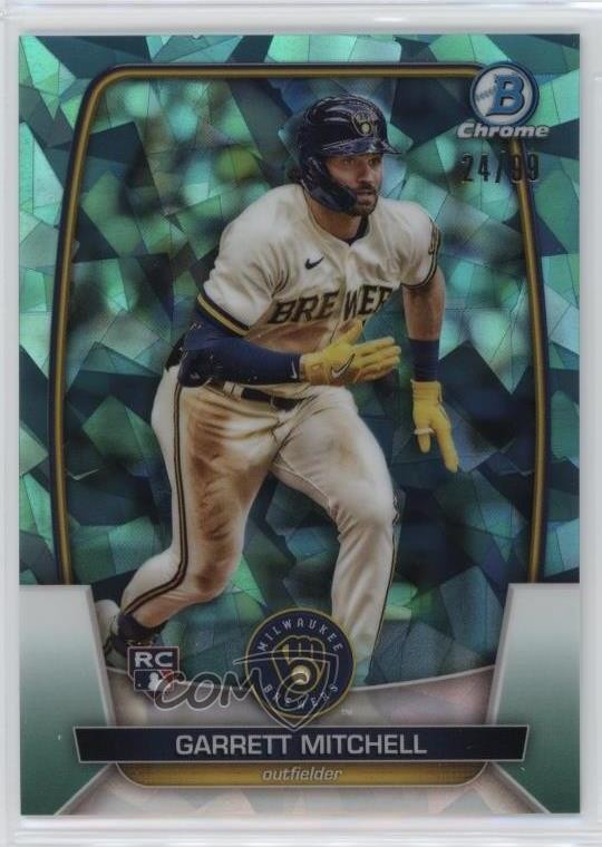 2023 Bowman Chrome Sapphire Edition Aqua 24/99 Garrett Mitchell #3 15tx
