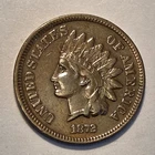About Uncirculated++ Nicer Low Mintage 1872 Indian Head Cent