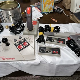 Lot of 5 Different Nintendo (NES) Controllers *VGC* Tested! Turbo Pad, Gun, Sync