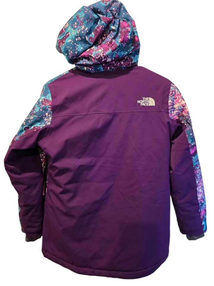 NORTH FACE 女孩 L 14-16 Freedom 极限绝缘女孩夹克深泻湖 — 第 2/4 张图片