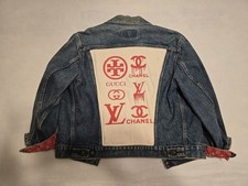 vintage levis jacket Coachella ready 1 of 1 Sz 46L designer logo USA MADE