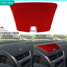 2Pcs Red Carbon Fiber Dashboard Storage Panel Cover  For Chevrolet Malibu 08-12