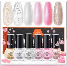 2 Pack modelones Gel Nail Polish Set - 6 Colors
