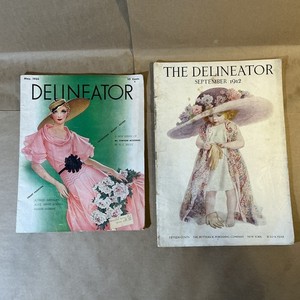 Antique Pair Of The Delineator Magazine May 1933 September 1912 As Is INV-AA21