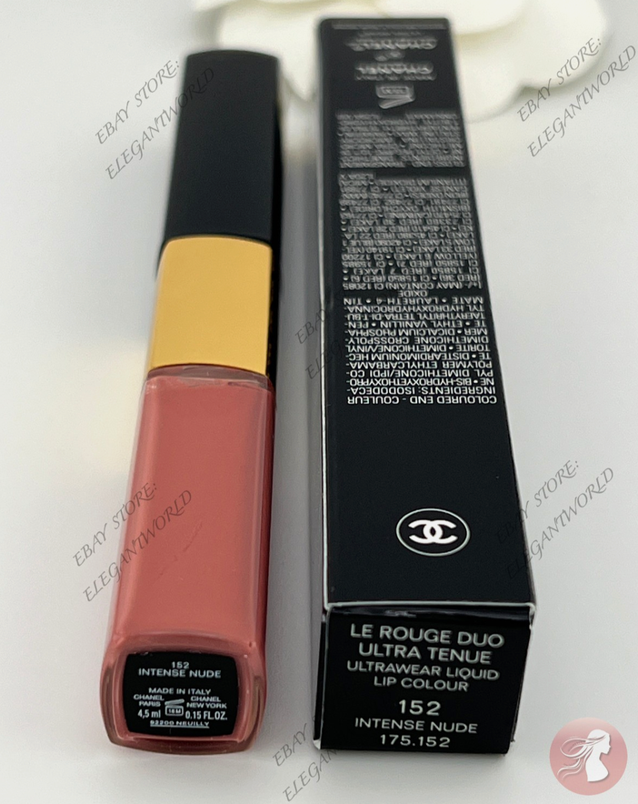 CHANEL LE ROUGE DUO COLOUR #152 INTENSE NUDE ULTRA TENUE LIQUID