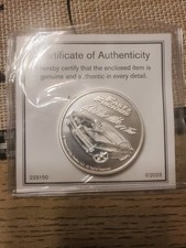 2023 1 oz Samoa Fast and Furious Silver Coin (BU) with COA