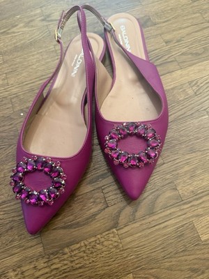 Baldinini, Slingbacks, Flach, Pink, Gr. 39 Einmal Getragen