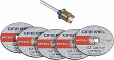 Dremel Genuine 1-1/2" (3.2 mm) EZ Lock Cut-Off Wheel Starter Kit - EZ406-02
