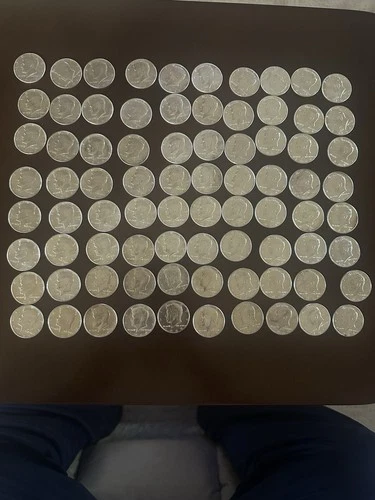 80 1964 Uncirculated Kennedy half Dollars 90% silver lot