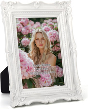 4x6 Vintage Style Bronze Picture Frame - Ornate Antique Motif Picture Frame