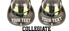Custom Firefighter Helmet Reflective Name Decal any color font curved straight