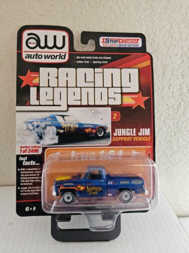 Auto World Racing Legends Jungle Jim Support Vehicle 1973 Chevy C10 Pickup F55