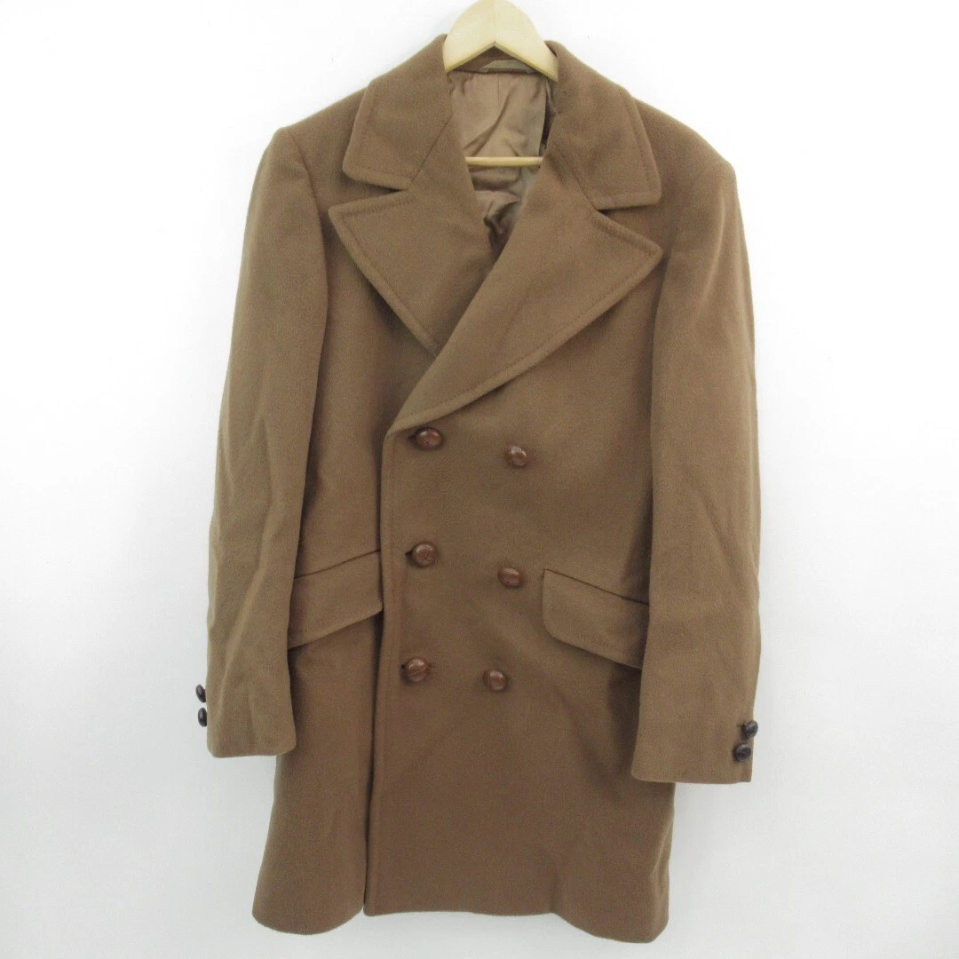 Camel crombie coat clearance