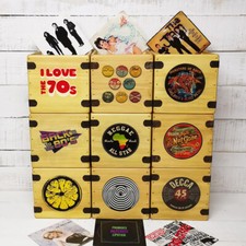 Record Box 7 Inch Retro Handcrafted Wooden Singles Crate Great Vinyl Storage