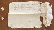1797 Goods Purchase Town Of Beverly MA reciept Robert Thiffel?