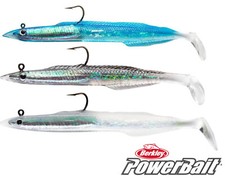 Berkley Powerbait Sand Eel 4 Pack Mounted Bass Lures Sandeels Sea Fish