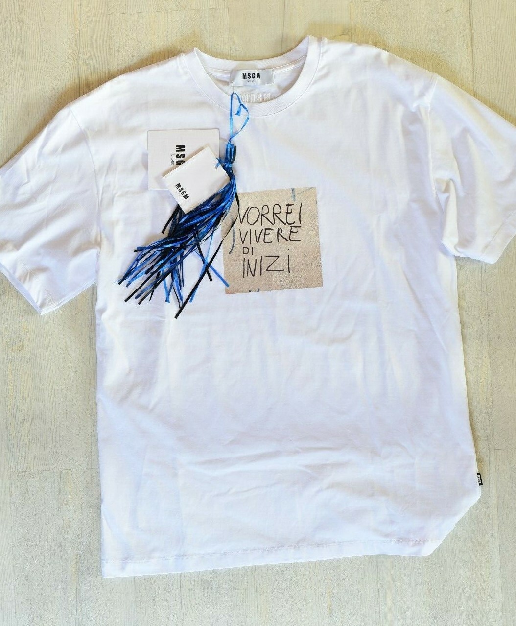 MSGM T-hemd, Brand New, Größe L OverGröße, 100% Authentic, Made in MSGM T-hemd, Brand New, Größe L OverGröße, 100% Authentic, Made in