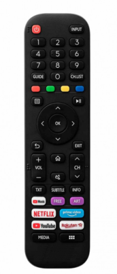 Télécommande Originale Pour TV Hisense 40AE5550F, 43A519EEVS, 43A7100F - Modèle YKF474-B001