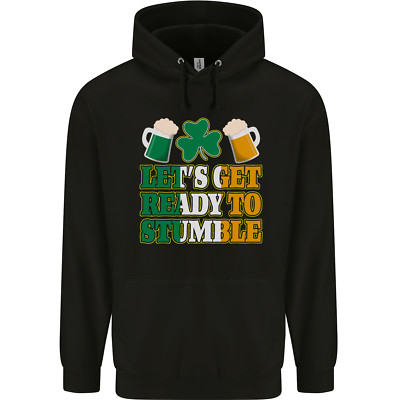 Lets Get Ready Stumble St Patricks Day Herren 80% Baumwolle Hoodie