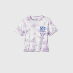 purple tie dye graphic tee