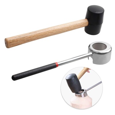 Coconut Opener Tools with Hammer, Super Safe & Easy to Open Young Coconuts To...